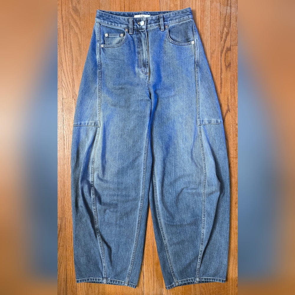 Tibi Sid Jeans Denim Classic Wash Size 25, 29" waist 39" hip